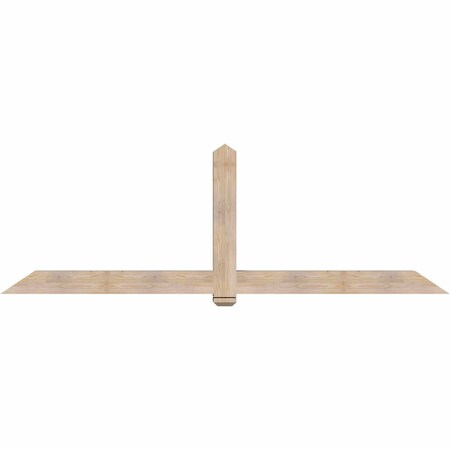 Ekena Millwork Eugene Smooth Timber Gable Bracket, Douglas Fir, 108"W x 36"H x 5 1/2"D x 5 1/2"F, 8/12 Pitch GBW108X36X0606EUG00SDF